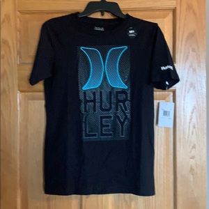Boys Black Hurley tee shirt size large